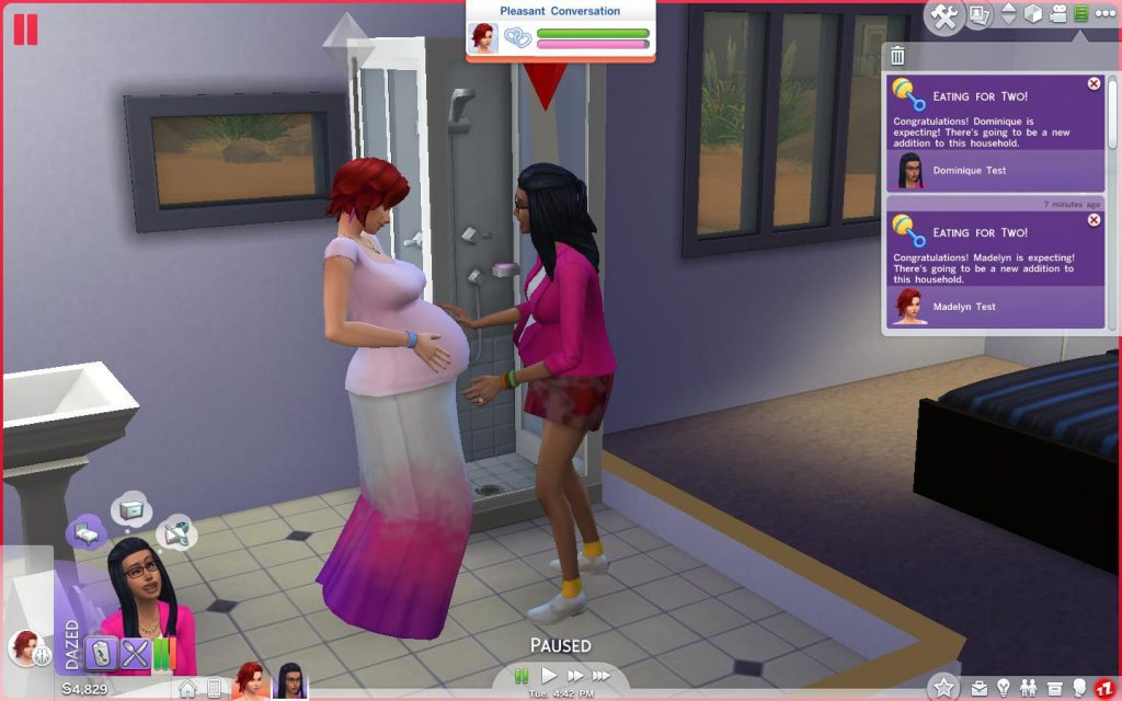 Trick to advance pregnancy in The Sims 4 for impatient