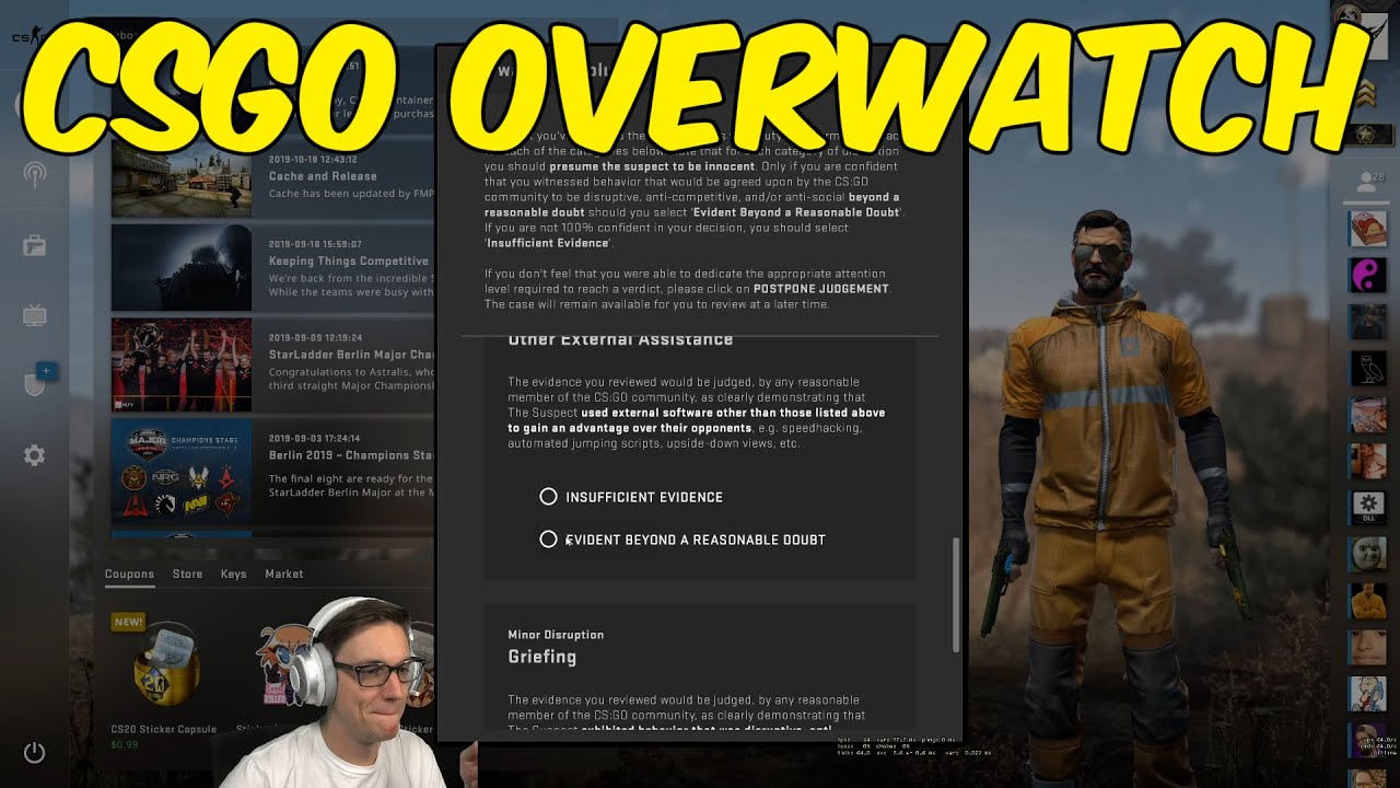 Overwatch CS: GO: requirements, commands and reward
