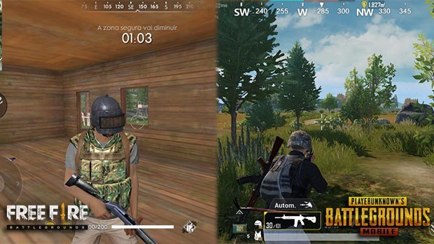Discover the differences between Free Fire and PUBG Mobile