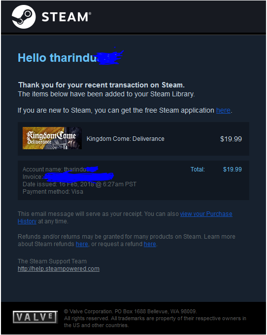 See how to request a refund on Steam
